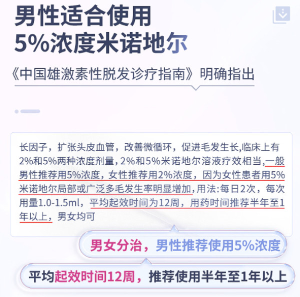 达霏欣 5%米诺地尔酊搽生发剂 60ml*3盒+30ml