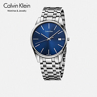 Calvin Klein CK凯文克莱（Calvin Klein）Time 时光记忆系列 银色钢带圆盘男表