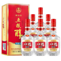 WU LIANG CHUN 五粮醇 淡雅型 第三代 50%vol 浓香型白酒 500ml*6瓶 整箱装