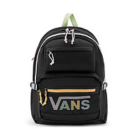 VANS 范斯 官方 女子背包双肩包黑色经典LOGO运动休闲