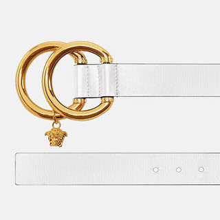 范思哲（VERSACE）奢侈品女士双金属环扣美杜莎吊坠装饰腰带70 情人节礼物