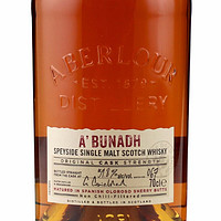 Aberlour 亚伯乐 阿布纳 雅伯莱亚伯劳尔 单一麦芽 苏格兰威士忌 700ml