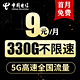 中国电信 星神卡19元含95G全国流量不限速