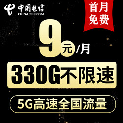 CHINA TELECOM 中国电信 星神卡19元含95G全国流量不限速