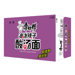 康师傅 油泼辣子酸汤面 85g*12桶