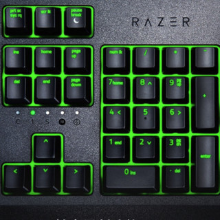 RAZER 雷蛇 黑寡妇蜘蛛 标准版 104键 有线机械键盘 黑色 雷蛇绿轴 单光