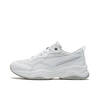 PUMA 彪马 Cilia Patent 女子休闲运动鞋 372500-01 白色/银色 38.5