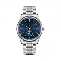 Longines浪琴男表名匠系列月相日历钢带手表机械表L2.919.4.92.6