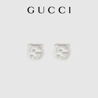 GUCCI古驰互扣式双G银袖扣