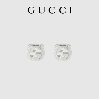 GUCCI古驰互扣式双G银袖扣