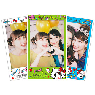 FUJIFILM 富士 86*54mm instax mini相纸 HelloKitty水彩笔手绘 10张/包*1包