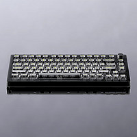 京东京造 JZ750 三模机械键盘 81键+1旋钮 凯华水母轴 玄冥水晶黑透 RGB背光