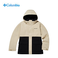 哥伦比亚 户外秋冬男女同款防水防风冲锋衣抓绒三合一外套