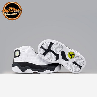 北卡大学 AIR JORDAN 13 AJ13 黑白 AJ13熊猫 童鞋 414575-104