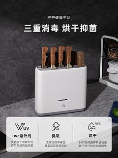 BLAUPUNKT 蓝宝 德国蓝宝消毒刀架砧板刀具筷子餐具消毒器家用杀菌收纳烘干一体机