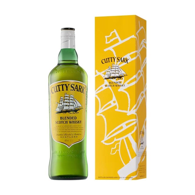 顺风 Cutty Sark 苏格兰调和威士忌 40%vol 1000ml