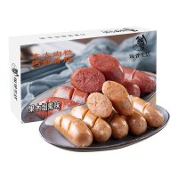 饭爷生活 火山石大肉块烤肠 420g