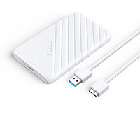 PLUS会员：ORICO 奥睿科 2.5英寸 SATA移动硬盘盒 USB3.0