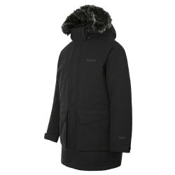 Marmot 土拨鼠 秋冬男700蓬男式中长款厚重羽绒服户外保暖外套 曜石黑 001 S 欧码偏大