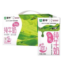 MENGNIU 蒙牛 脱脂纯牛奶250ml*24 零脂肪轻负