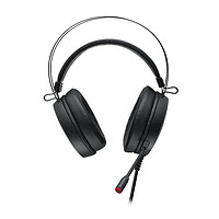 RAPOO 雷柏 VH350 游戏耳机头戴式 电竞有线耳机 USB虚拟7.1声道立体环绕 电脑耳麦降噪 RGB灯效 黑色