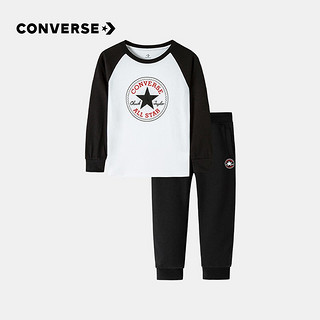 CONVERSE 匡威 CV2132140GS-001 儿童长袖套装 2件套 正黑色 160/76(L)cm