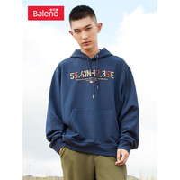 班尼路(Baleno)趣味印花秋季新款棉质圆领卫衣男运动长袖韩版休闲宽松套头衫男装 88031626-B61 S