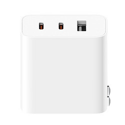 MI 小米 A07ZM 手机充电器 双Type-C/USB-A 67W+双Type-C 6A 数据线 1.5m 白色
