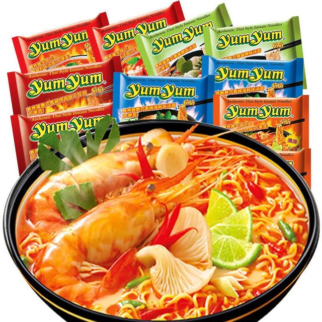 yumyum 养养 泰国进口养养方便面5口味10包700g冬阴功酸辣虾味浓汤泡面速食品