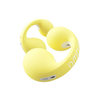 SONY 索尼 Sound Earcuffs AM-TW01 空气传导夹耳式降噪蓝牙耳机 柠檬黄