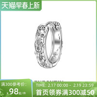 ENFANTIN招财貔貅S925纯银耳环潮流男士霸气个性耳扣男女同款耳圈