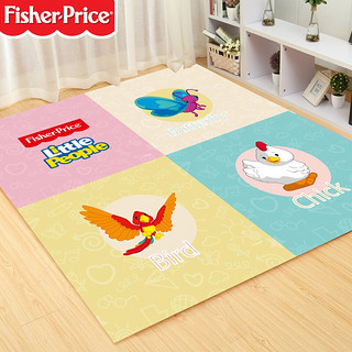 Fisher-Price 爬行垫宝宝爬爬垫 婴儿拼图拼接垫防滑泡沫地垫 60*60*1cm 飞翔4片装LXX-20-60新年礼物