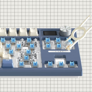 LANGTU 狼途 LT84 84键 2.4G蓝牙 多模无线机械键盘 东方泛白 海空轴 RGB