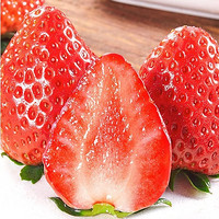 PLUS会员：鑫久盈 丹东红颜99奶油草莓 3斤大果（25g-55g）