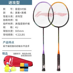 LI-NING 李宁 雷霆9 羽毛球拍 AYPS075 对拍