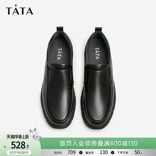 TATA 他她 男士商务休闲鞋 TWJ10DM2 黑色 40