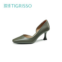 抖音超值购：tigrisso 蹀愫 女士浅口高跟鞋 TA32113
