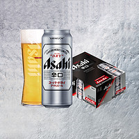 Asahi 朝日啤酒 超爽生啤酒500ml*4罐*6组整箱辛口