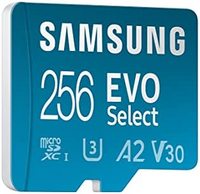SAMSUNG 三星 EVO Select 256GB microSDXC UHS-I U3 130MB/s 全高清和 4K UHD 存储卡，包括 SD 适配器