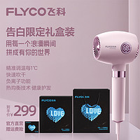 FLYCO 飞科 电吹风智能精准控温护发吹风机负离子不伤发大功率礼盒FH6368