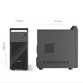 KOTIN 京天 Blitz 311 十二代酷睿版 组装电脑（黑色、512GB SSD、酷睿i3-12100F、GT730K、8GB）