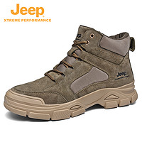 抖音超值购：Jeep 吉普 2023夏季新款男式登山靴户外徒步耐磨男士登山鞋91153