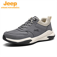 抖音超值购：Jeep 吉普 2023春夏新款男鞋户外运动休闲网鞋透气徒步登山鞋91217