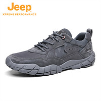 抖音超值购：Jeep 吉普 2023春季新款户外休闲软底运动鞋登山徒步旅游鞋潮91236