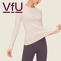抖音超值购：VFU 一体织瑜伽服女新款秋冬长袖健身服运动上衣冬季打底衫65022