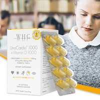 WHC 鱼油DHA维生素D 60粒