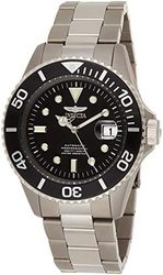 INVICTA 英弗他 男式 0420 专业潜水员自动黑色表盘钛金属腕表