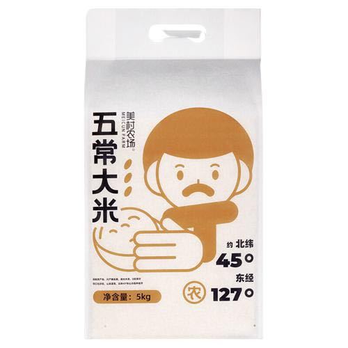 PLUS会员：MEICUN FARM 美村农场 五常大米 5kg