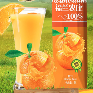 福兰农庄 100%橙汁 1L*12瓶