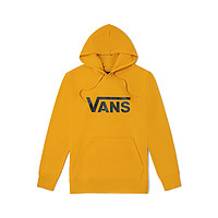 VANS 范斯 官方 男女情侣连帽卫衣春季 复古姜黄色经典Logo印花